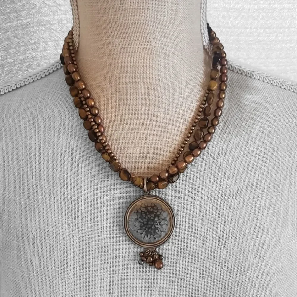 16" Pendant Choker Necklace - Picture 2 of 3